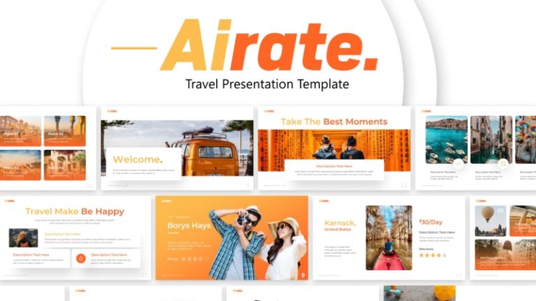 Airate Traveling PowerPoint Template New 1-min