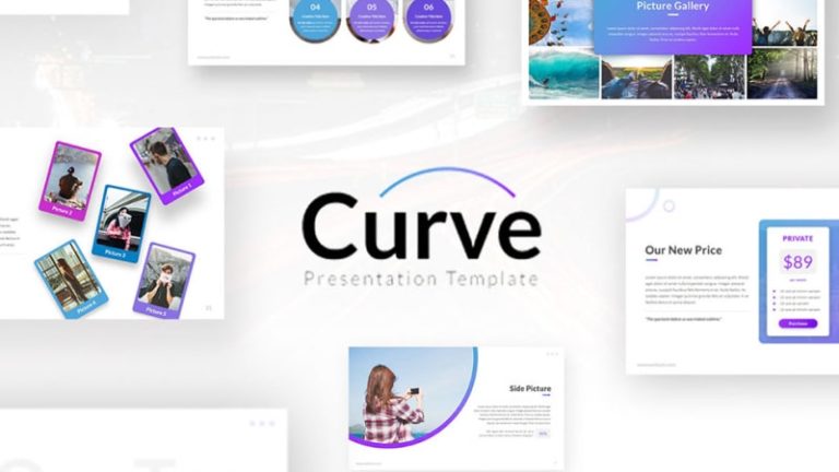 Curve Portfolio PowerPoint Template