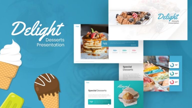 Delight – Desserts Food Presentation Template