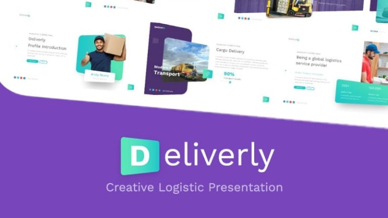 Deliverly Logistic PowerPoint Template