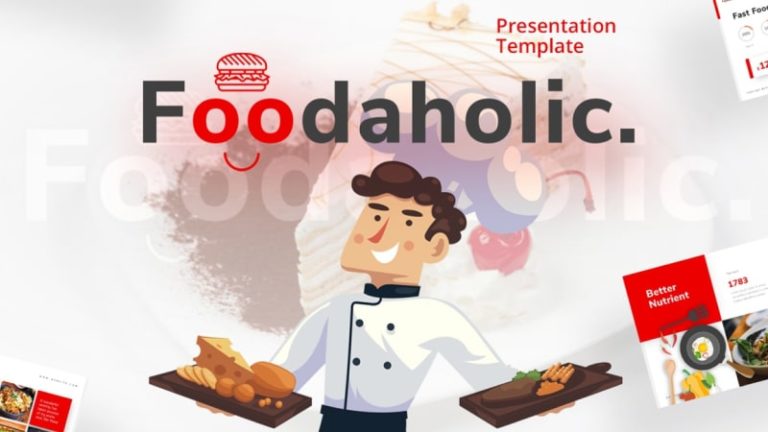 Foodaholic Culinary PowerPoint Template