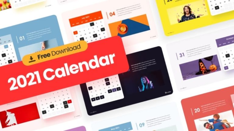 Free 2021 Calendar Infographic Template
