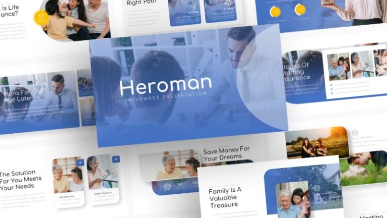 Free-Heroman-Insurance-Powerpoint-Template
