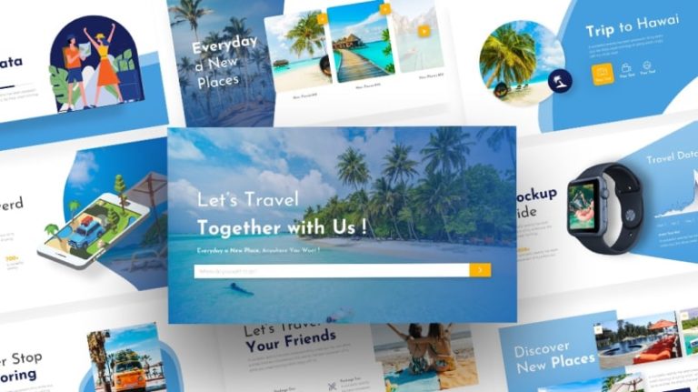 Traveler Travelling PowerPoint Template