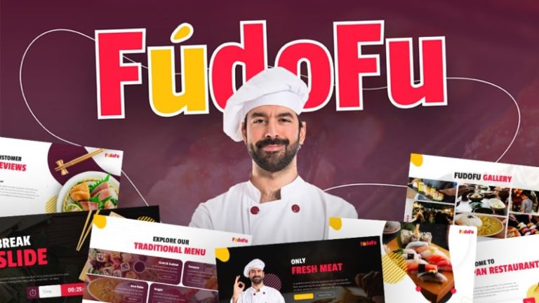 Fudofu Culinary PowerPoint Template