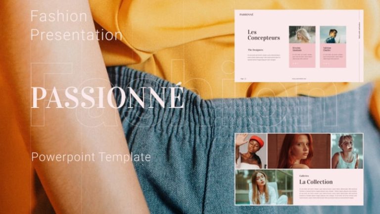 Passionne Fashion PowerPoint Template