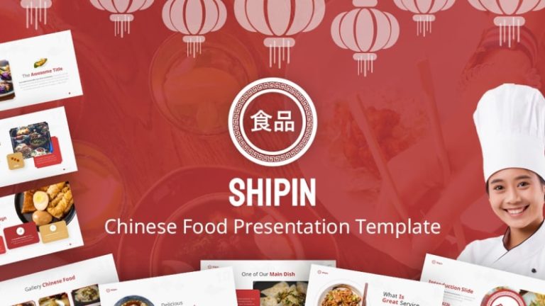 Shipin Culinary PowerPoint Template