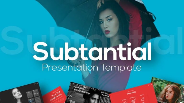 Subtantial Fashion PowerPoint Template
