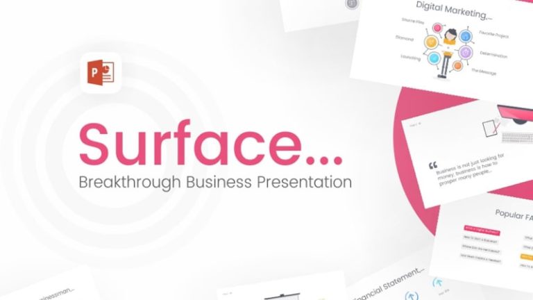 Surface Business PowerPoint Template