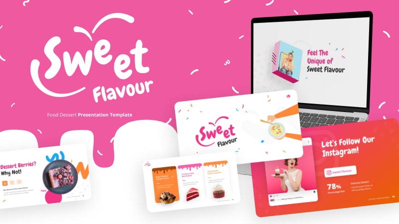 Sweet Flavour Food PowerPoint Template