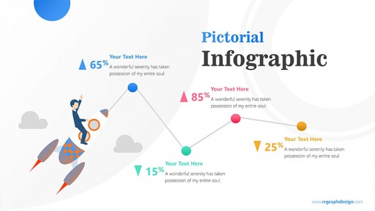 Flying Infographic PowerPoint Template