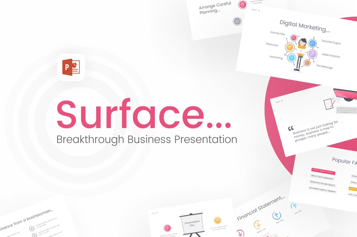Surface Business PowerPoint Template