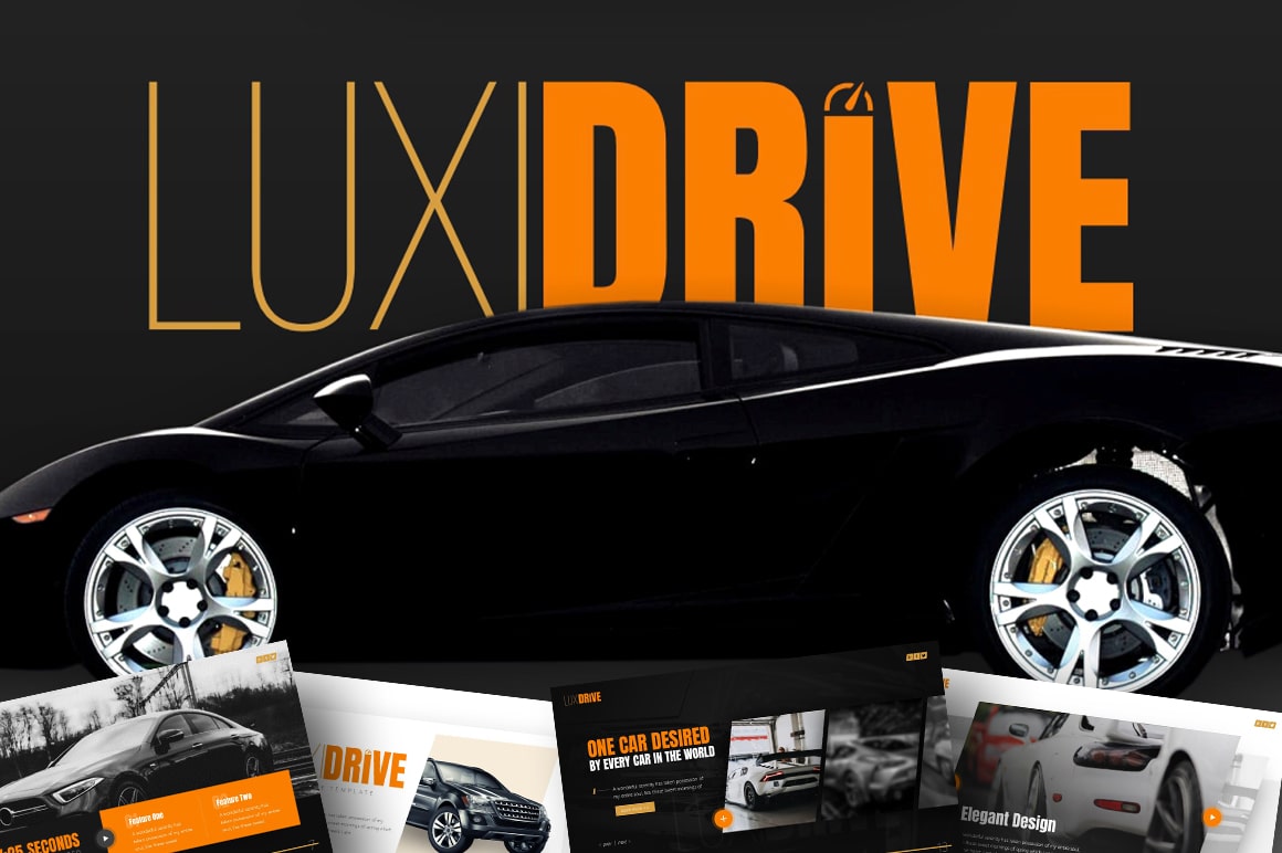 Luxidrive Car PowerPoint Template