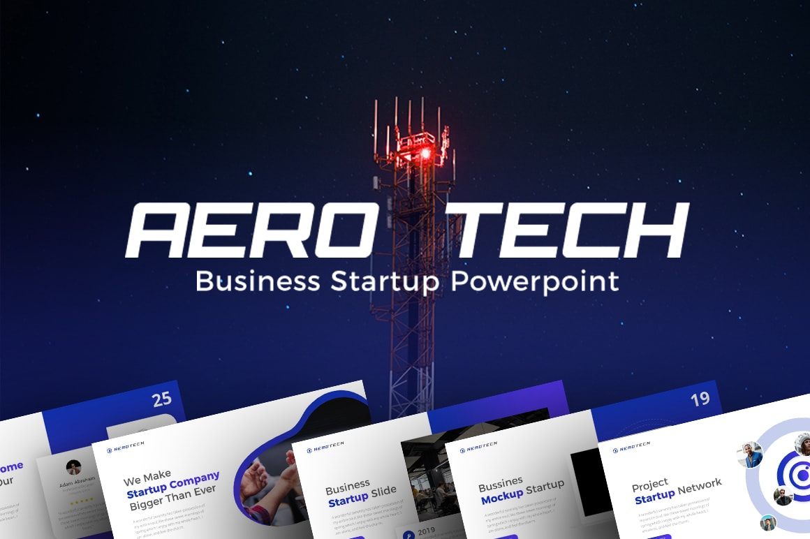 Aerotech Technology PowerPoint Template