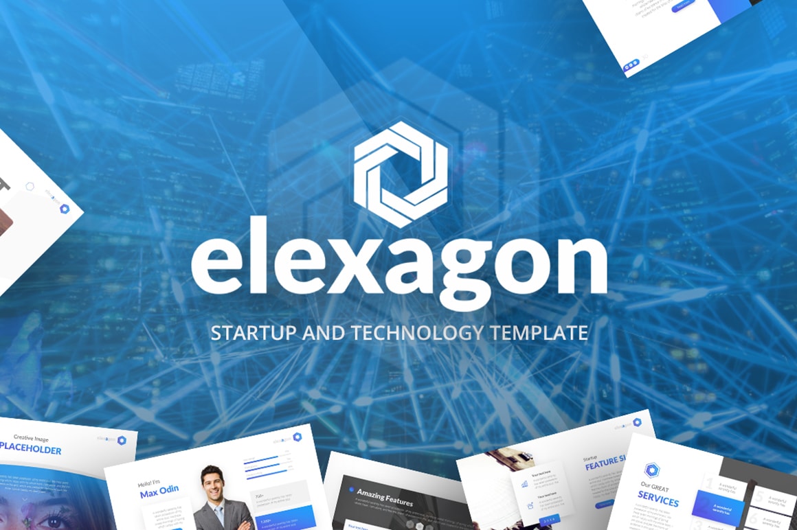 Elexagon Technology PowerPoint Template