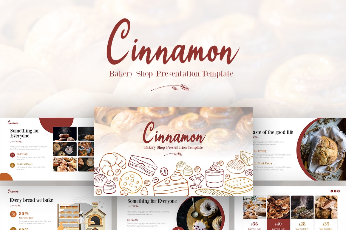 Cinnamon Bakery PowerPoint Template