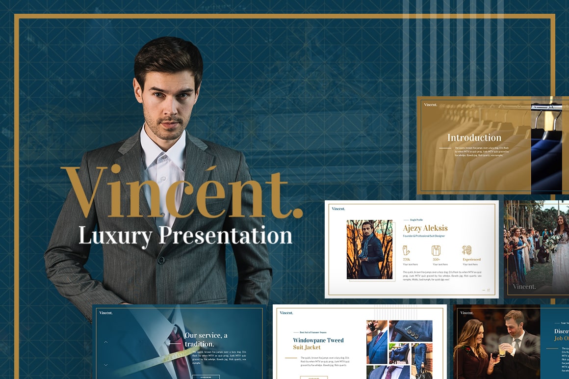 Vincent Fashion PowerPoint Template