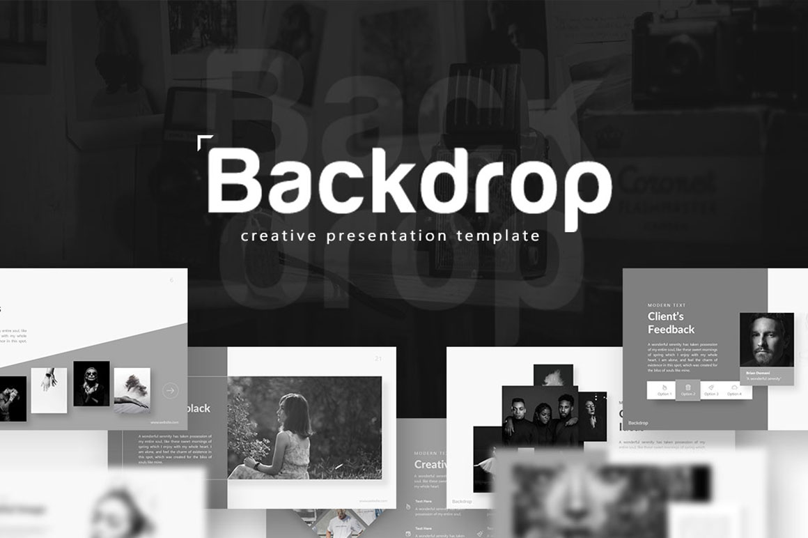 Backdrop Photography PowerPoint Template