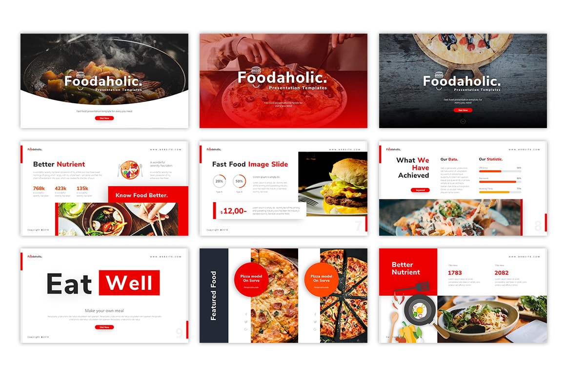 Foodaholic – Cafe Presentation Template