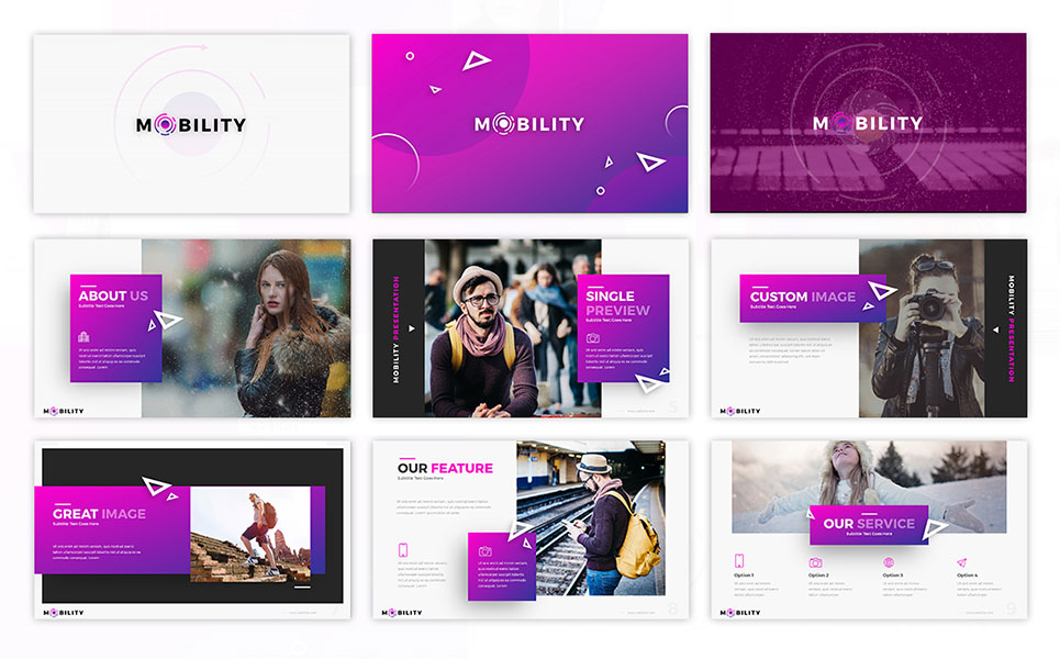 Mobility Business PowerPoint Template