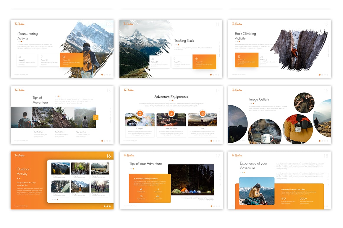 Elevations Travelling PowerPoint Template