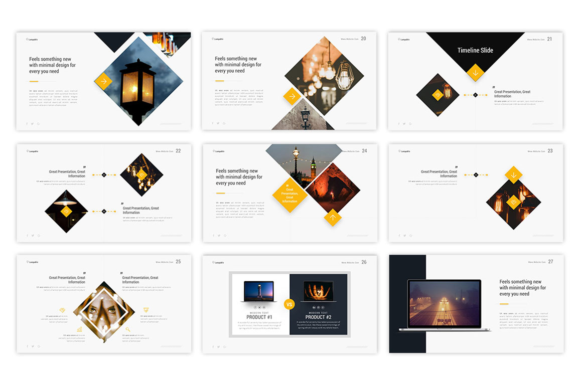 Lampable Shop PowerPoint Template