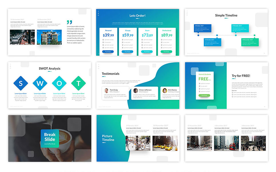 Convey Business PowerPoint Template