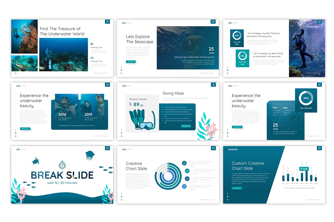 Seascape Sports PowerPoint Template