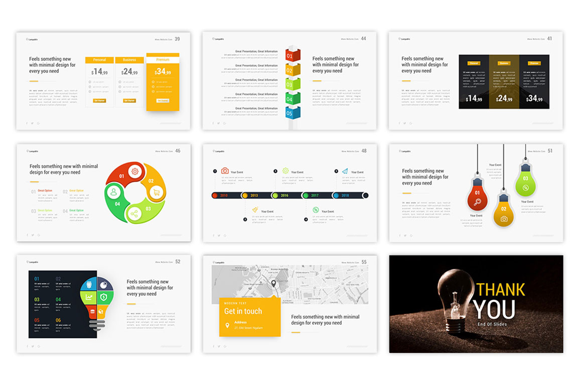 Lampable Shop PowerPoint Template