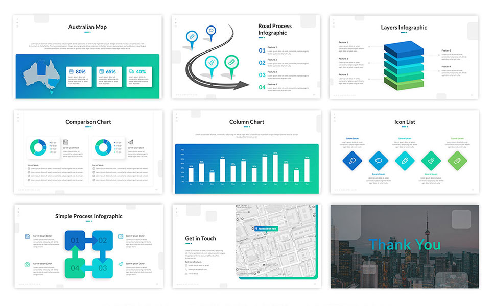 Convey Business PowerPoint Template