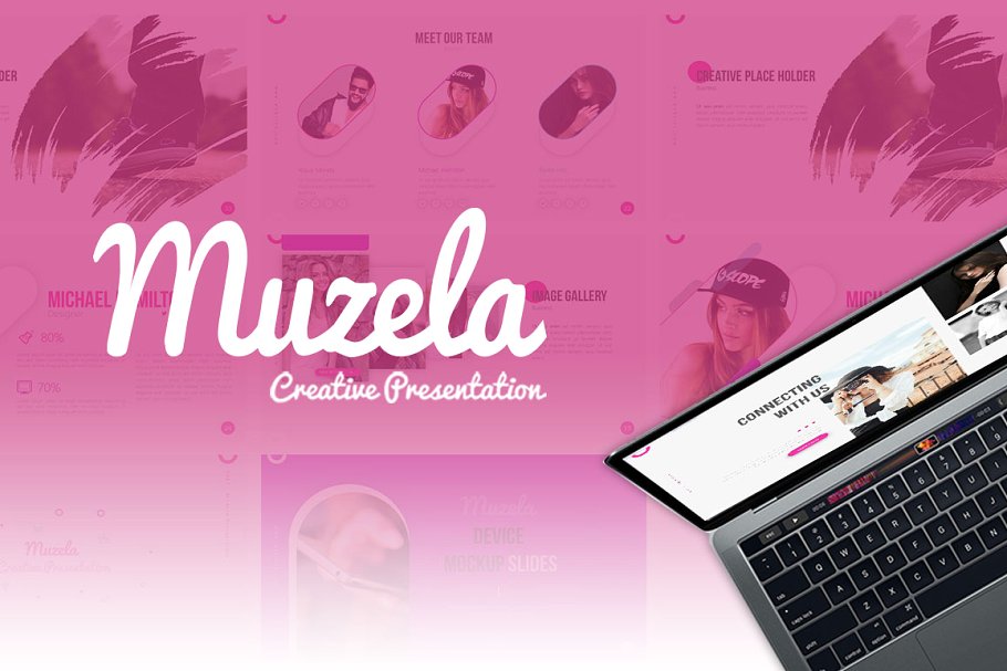 Muzella Fashion PowerPoint Template