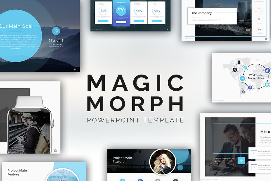 Magic Morph PowerPoint Template | PPT & Keynote Templates