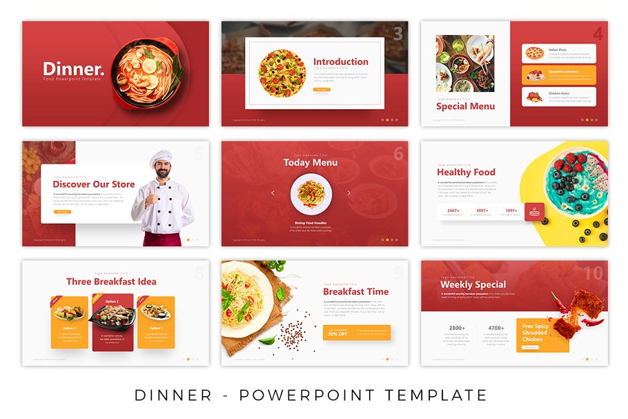 Dinner – Fine Dining Presentation Template