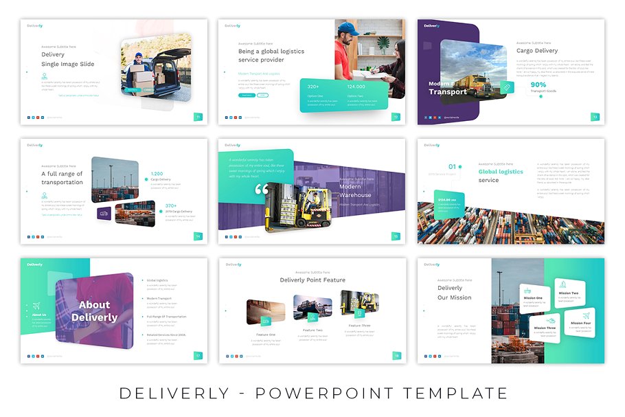 Deliverly – Logistic Presentation Template