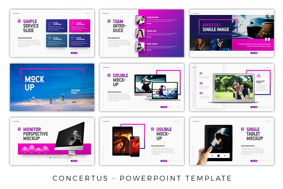 Concertus Music PowerPoint Template