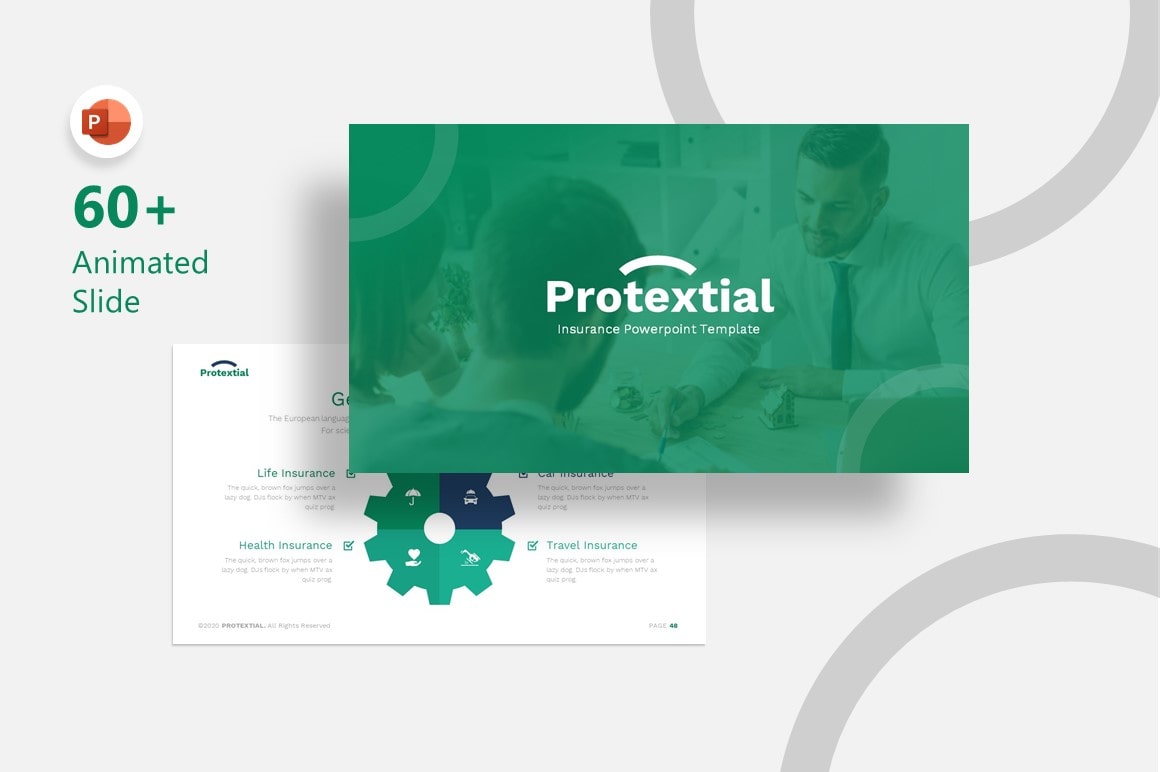 Protextial Insurance PowerPoint Template