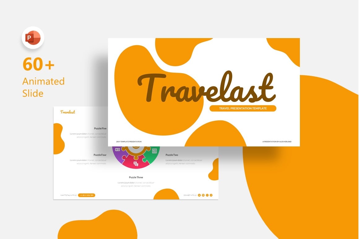 Travelast Vacation PowerPoint Template