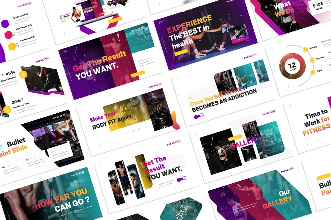 Energetic Sports PowerPoint Template