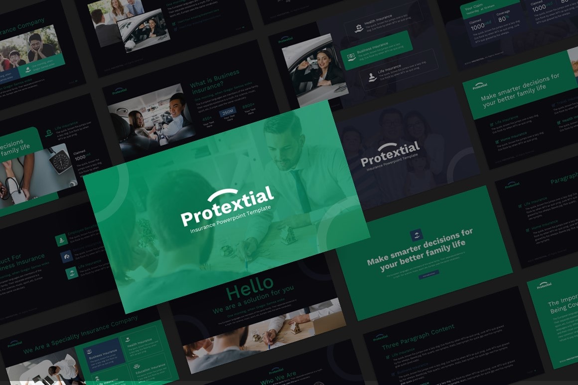 Protextial Insurance PowerPoint Template