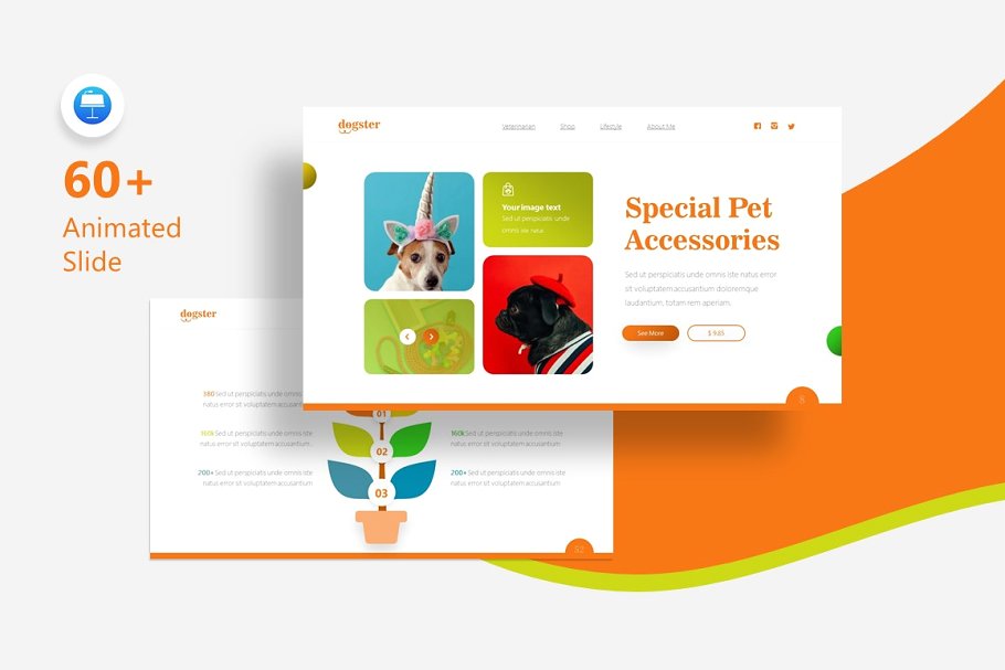 Dogster Animal PowerPoint Template