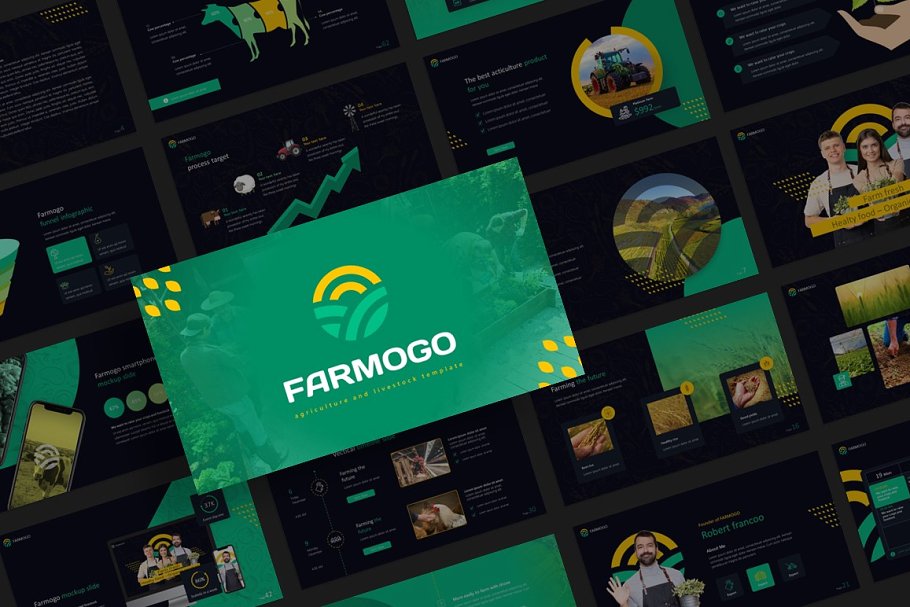 Farmogo Agriculture PowerPoint Template