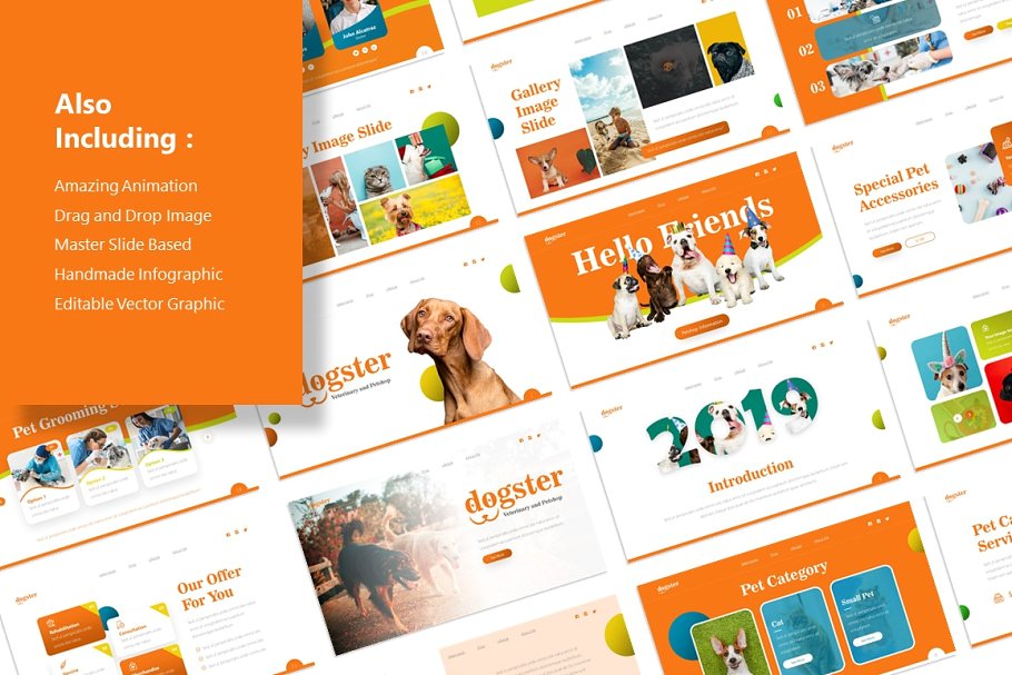 Dogster Animal PowerPoint Template