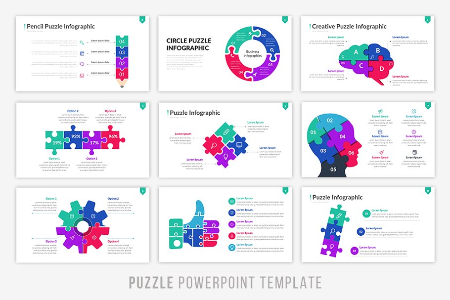 Puzzling Infographic PowerPoint Template