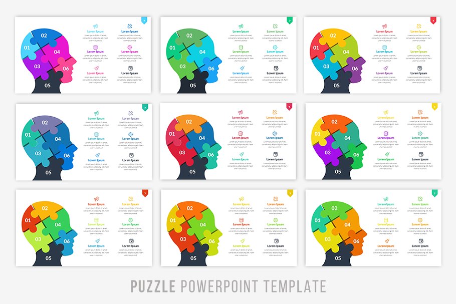 Puzzling Infographic PowerPoint Template