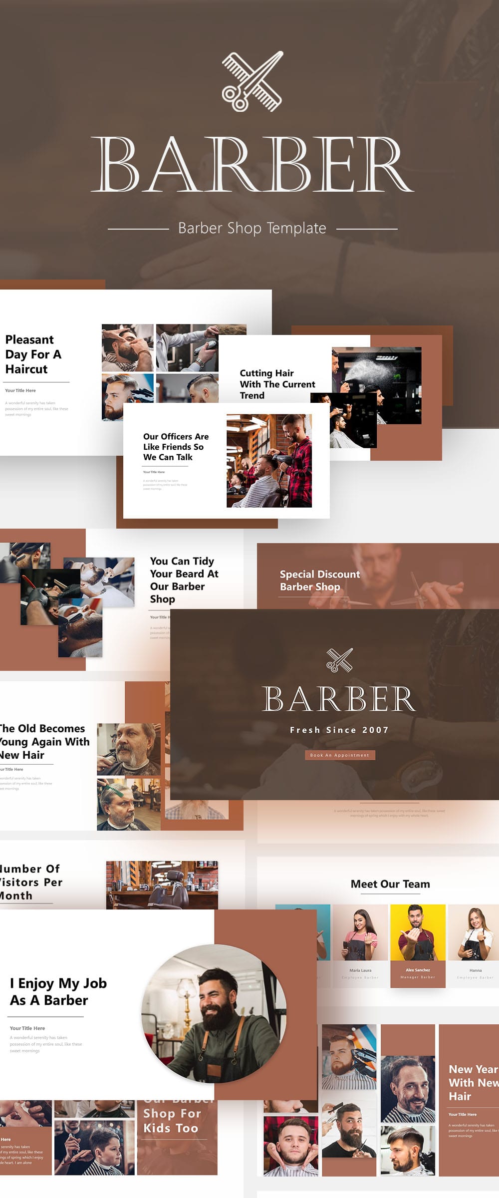 Free Barber Business PowerPoint