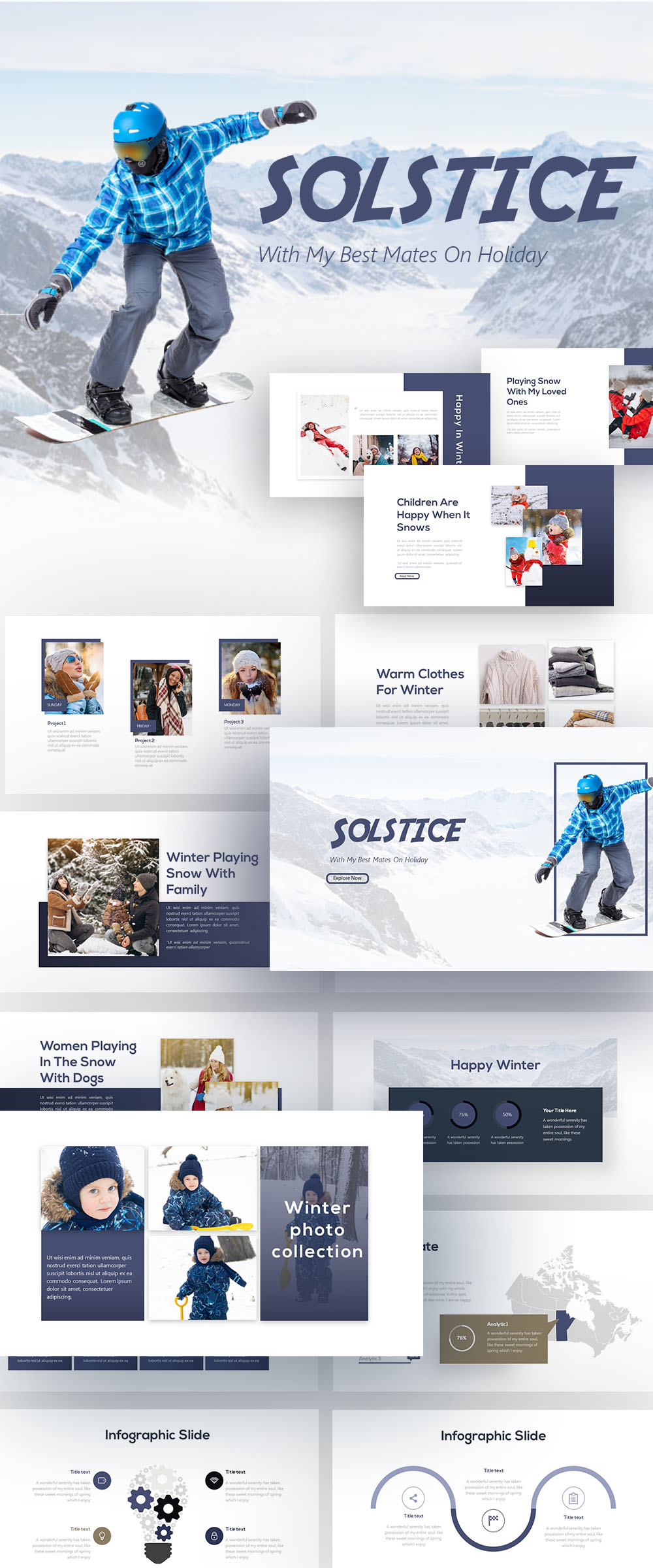 Free Winter Clothing PowerPoint