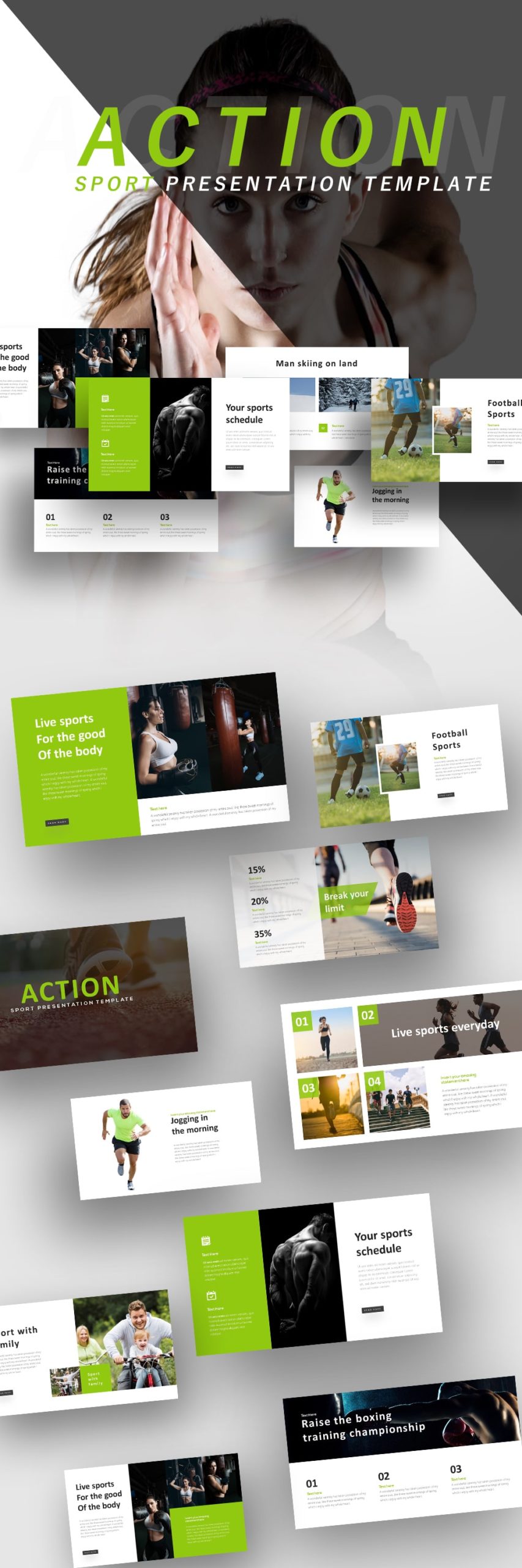 Free Action Sports PowerPoint