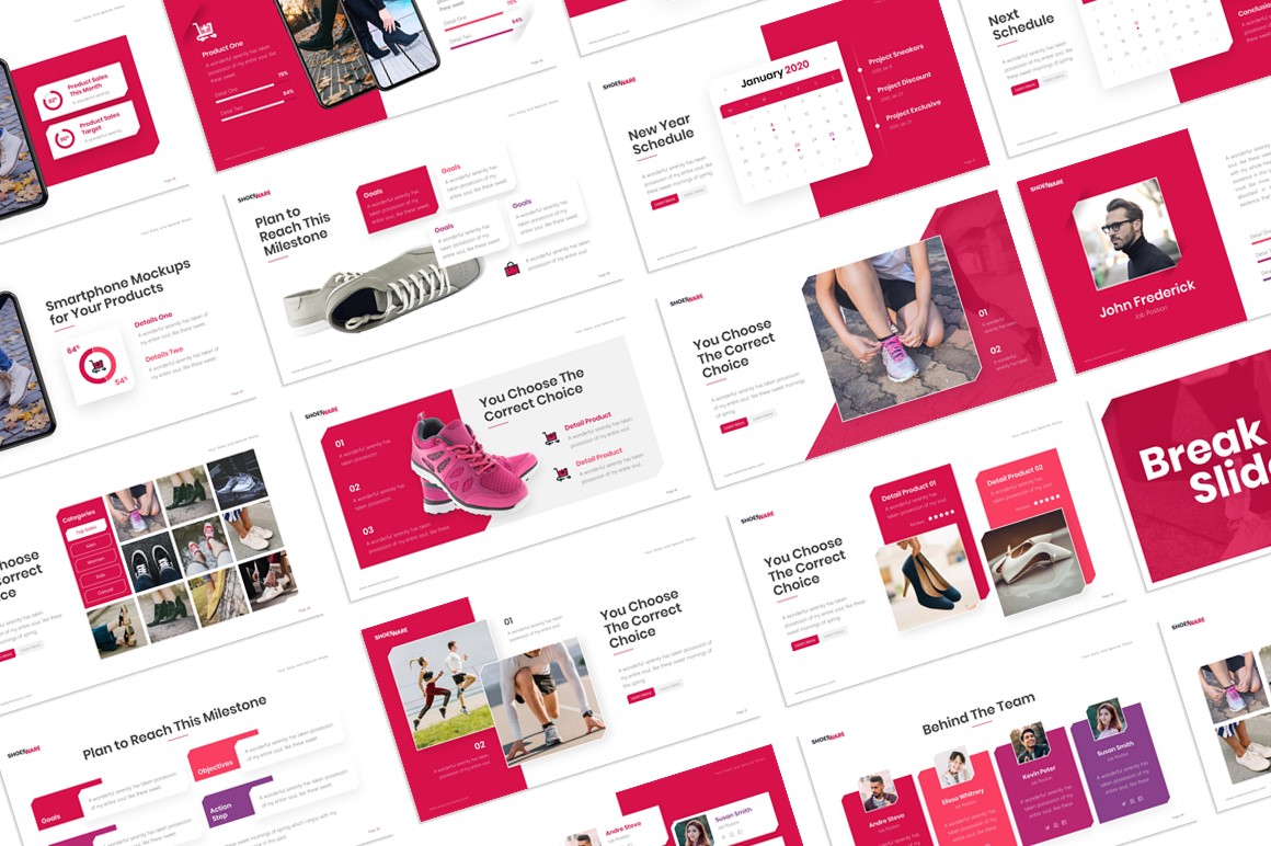 Shoes E-Commerce PowerPoint Template