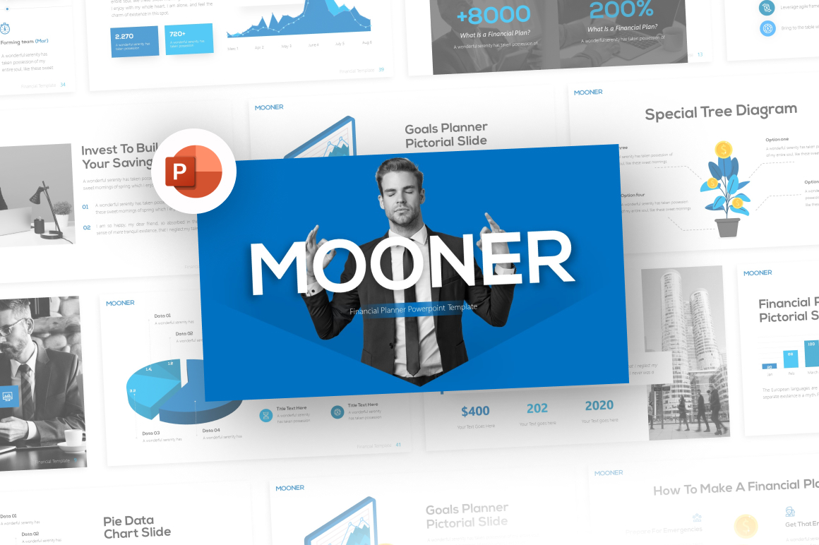 Mooner Financial PowerPoint Template