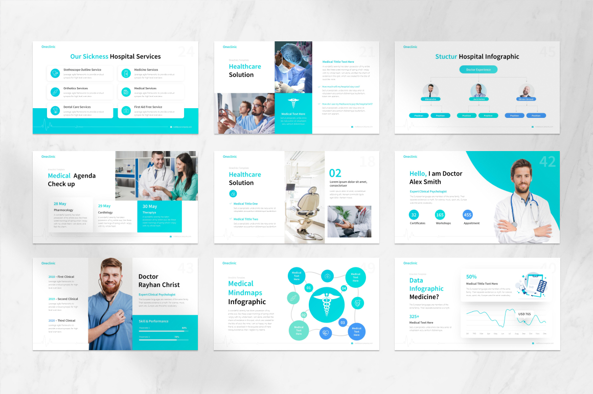 OneClinic Medical PowerPoint Template